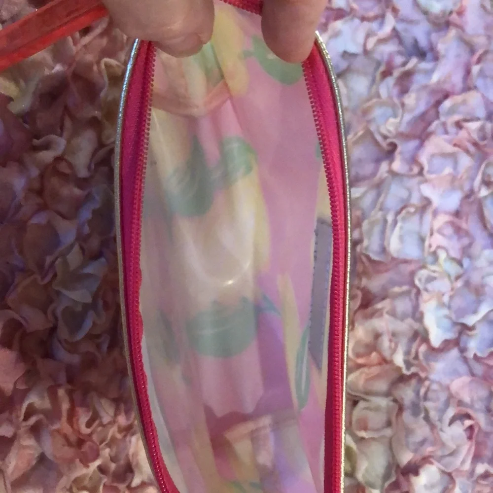 Lilly Pulitzer star fish gold bracelet and Lemon Print Plastic Cosmetic Bag